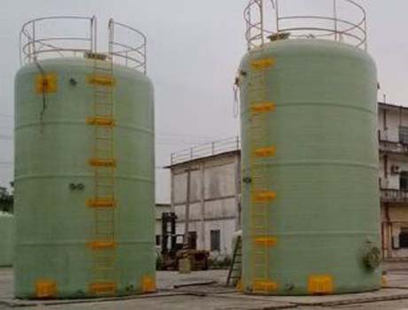 分享玻璃鋼鹽酸罐盛水試驗(yàn)和后固化